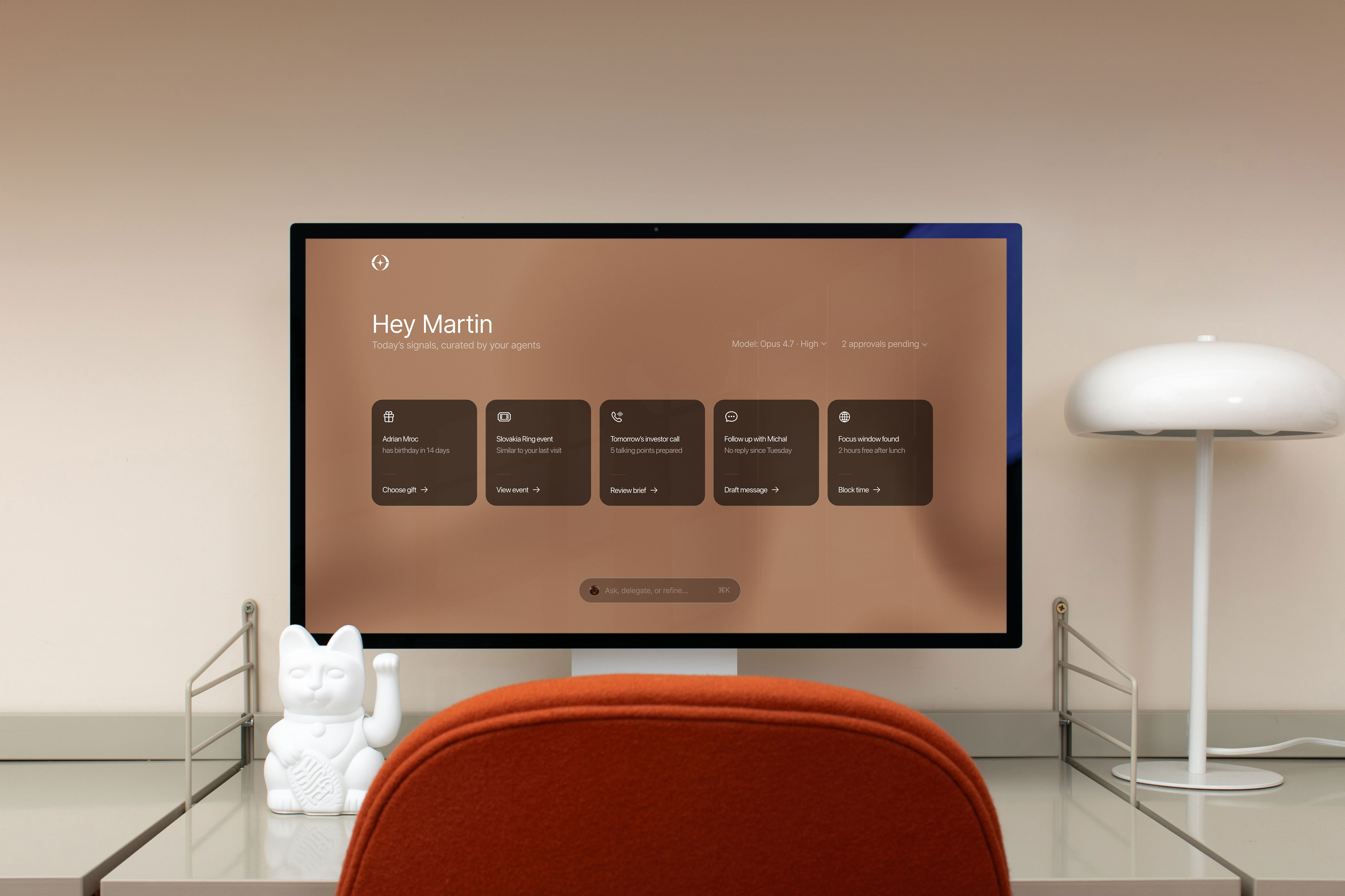 Proactive OS dashboard mockup 1